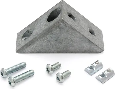 Produktbild von Winkelverbinder 45° 40x80 I-Typ Nut 8 inkl. Befestigungssatz