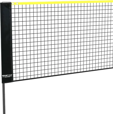 Obrázek produktu pro Badmintonová síť, výškově nastavitelná volejbalová síť, skládací síť na pickleball o šířce 20 stop, přenosná tenisová síť se stojany, taškou, raketami, nylonovými míčky, pro děti, pro použití na zahradě i v interiéru