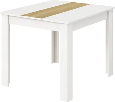 Productafbeelding van VCM eettafel, houten keukentafel H. 75 x B. 80 x D. 80 cm, compacte eettafel voor keuken & eetkamer, tafel Disalo