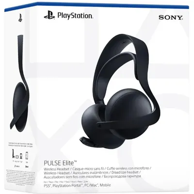 Obrázek produktu pro Sony Pulse Elite, Bezdrátový, Hraní, 347 g, Sluchátka s mikrofonem, Černá