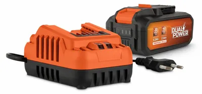 Akku-Ladegerät-Set 2x20 V, 5,0+2,5 Ah, 2 A, für 20/40 V Geräte
