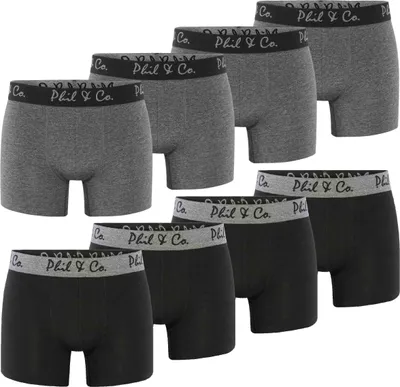Produktbild von 8-Pack Retropants (Schwarz/Anthrazit) Größe L