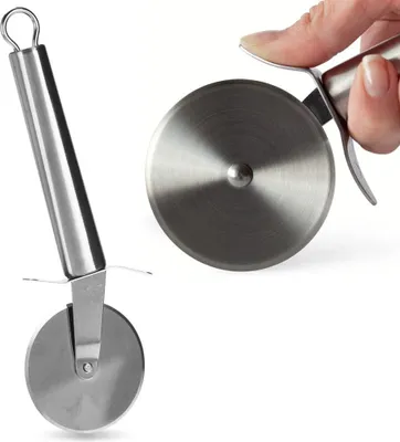 Image de Coupe-pizza rond en acier inoxydable - outil indispensable pour les amateurs de pizza
