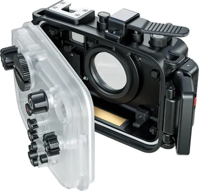 Produktbild von Wasserdichtes Gehaeuse fuer die TG7-Kamera, fuer Action-Kamera unter Wasser, 60 m/195 Fuss, Tauchschutzhuelle mit 52-mm-Gewindeschnittstelle und 67-mm-Objektivadapter, kompatibel mit der Olympus TG-7-Kamera