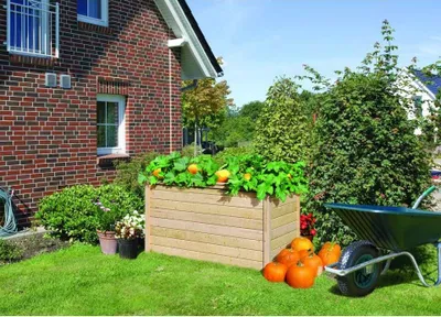 Produktbild von Hochbeet klassisch Karibu 2 173 x 89 x 82 cm natur