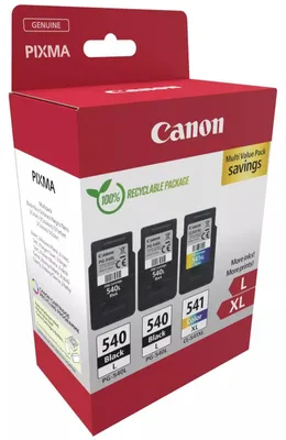 Imagen del producto de Canon 5224B017 PG-540Lx2/CL-541XL, juego de 3 cartuchos: 2 s y 1 de color