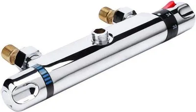 Produktbild von Famanu Thermostatarmatur Duscharmatur 12 cm - Duscharmatur 12 cm Thermostatisch - Badarmatur 12 cm Hartabstand