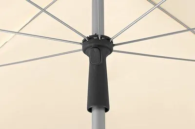 Image de Parasol rond en acier et polyester, 200 cm, 24 kg