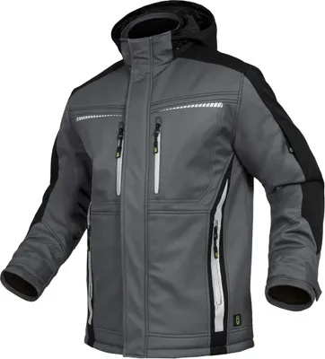 Produktbild von Winter-Softshelljacke Flex Line NEU, grau-schwarz, Gr. 6XL Leibwächter FLEXI276XL