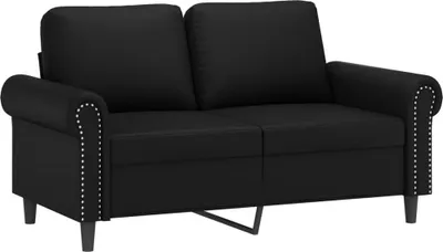 Produktbild von vidaXL 2-Sitzer-Sofa Schwarz 120 cm Kunstleder