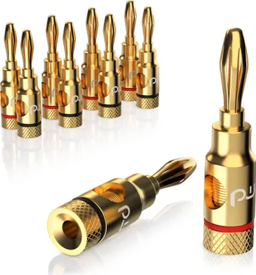 Produktbild von Primewire 5x Audio-Adapter, Bananenstecker für Kabel bis 6,8mm² für Lautsprecherkabel & Verstärker