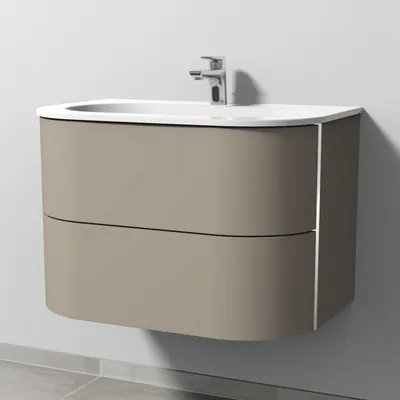 Obrázok produktu pre Sanipa 4balance, keramický umývadlový nábytok + spodná skrinka 80 cm s 2 zásuvkami