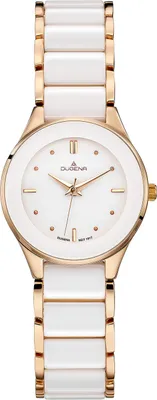 Produktbild von Dugena Damen Uhr 4460772 Amica Keramik weiß