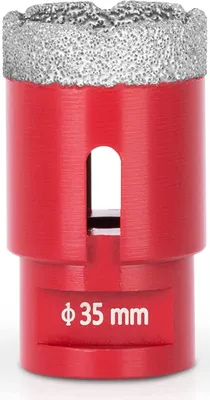 Produktbild von Diamant Bohrkronenaufsatz Premium CRYSTAL 35mm | für Fliesen, Glas, Feinsteinzeug, Keramik, Granit, Steinfliesen | Winkelschleifer Flex M14, Fliesenbohrer, Winkelschleifer, Diamantbohrer