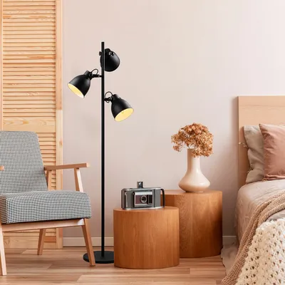 Produktbild von Opviq, Spotkafasi 13785 - Black, Stehlampe, METALLKÖRPER, Schwarz, 162 x 37 x 37 cm