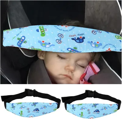 Produktbild von Kopfstützen für Kindersitz, verstellbar, 2 Stück, blau, für Auto und Kinderwagen