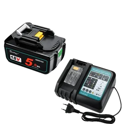 Obrázek produktu pro Lithium-iontové baterie, 18V, 5Ah, náhradní baterie pro elektrické nářadí Makita 18V