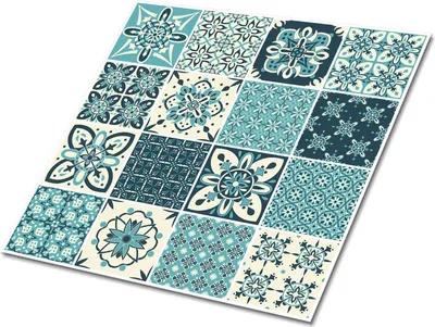 Produktbild von Selbstklebende Platten 30x30 cm Wandpaneele 9 Stück im Set Wanddeko - Portugiesisches Muster