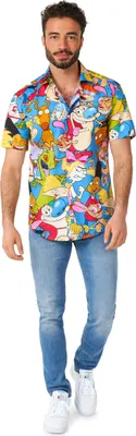 Obrázek produktu pro Pánské tričko Nickelodeon pro dospělé 90. léta barevné - XXL (62)