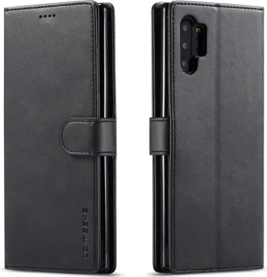 Produktbild von Samsung Galaxy A32 5G Hülle - LC.IMEEKE Luxus Klapphülle - Schwarz