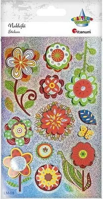 Immagine prodotto di Adesivi 3D a forma di fiore in carta e lamina 14 pezzi.