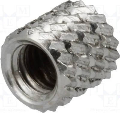 Productafbeelding van 10x Schroefdraadeindstuk, buitendiameter: 5,95 mm, 11M4NI, koperen schroefdraadeindstukken, M4, lengte: 5,9 mm, messing