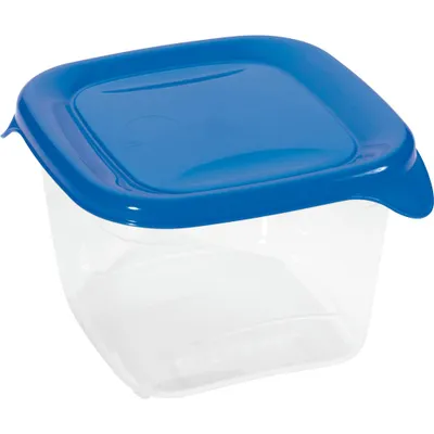Image de Bac à aliments en plastique 0,45 l avec couvercle