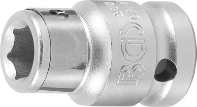 Zdjęcie produktu dla BGS technic Bit Adaptor with retaining Ball, Stal chromowo-wanadowa, 58 mm, 58 g
