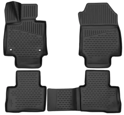 Produktbild von WALSER XTR Gummi Fussmatten Auto für Toyota RAV 4 V (A5, H5) 2018-Heute, 100% passgenaue Auto Fußmatten, robuste Universal Fußmatte Auto, Gummimatten Auto, Auto Fussmatten Gummi