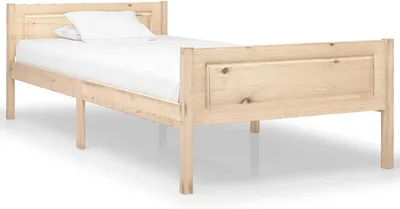 Produktbild von Bettgestell aus massivem Kiefernholz 100x200 cm ohne Matratze