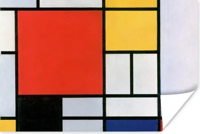Produktbild von MuchoWow® Poster Kunst - Mondrian - Alte Meister 120x80 cm - Bilder