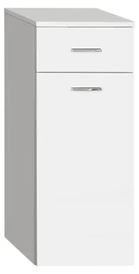 Immagine prodotto di Aqualine Zoja - Armadio inferiore con cestino, 350x780x290 mm, bianco 50261