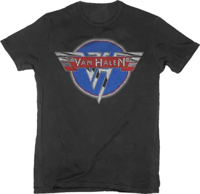 Produktbild von Van Halen - T-Shirt Logo für Herren/Damen Uni RO2097 (XL) (Schwarz)