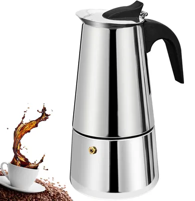 Espressokocher Edelstahl 12 Tassen 600 ml Moka-Kanne