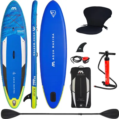 Produktbild von AQUA MARINA BEAST SUP Board Stand Up Paddle aufblasbar KAJAK SITZ 2in1 Paddel