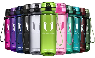 Immagine prodotto di Borraccia in Tritan, senza BPA, 500 ml, colore verde