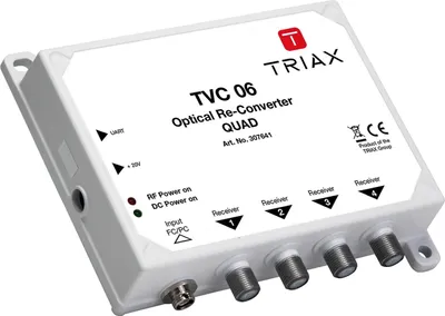 Zdjęcie produktu dla Triax 307641, 75 Ω, Biały, 10 V, 30 mm, 145 mm, 120 mm
