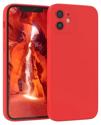 Produktbild von EAZY CASE - TPU Hülle für Apple iPhone 12, TPU Case stoßfeste Handyhülle, weiches Cover mit Kameraschutz, Silikonhülle in Rot