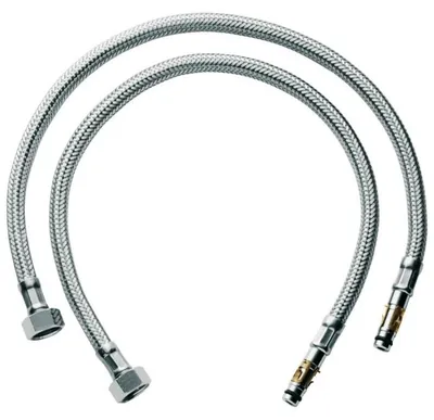 Produktbild von Grohe Anschlussschlauch Set 3/8´´ 484 mm chrom - 45484000