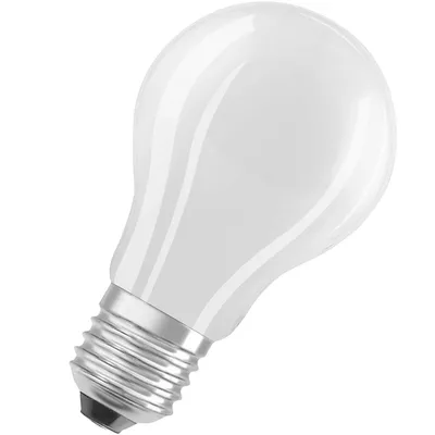 Produktbild von OSRAM LED Stromsparlampe, Matte Birne aus Glas mit E27 Sockel, Warmweiß (3000K), 4 Watt, ersetzt herkömmliche 60W-Leuchtmittel, besonders hohe Energieeffizienz und stromsparend, 1er-Pack
