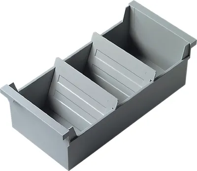 Produktbild von Karteitrog A6 quer 1200 Karten lichtgrau Packung mit 5 Stück