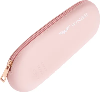 Produktbild von WINGS Reiseetui aus Silikon für Pinsel, robust, in Pink, 22,5 x 7,5 cm