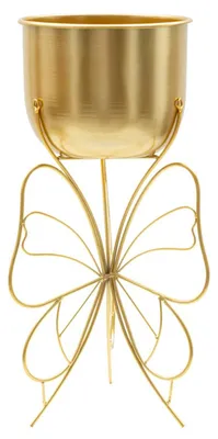 Produktbild von Mauro Ferretti Pflanzgefäß Farfy, Ø 22 x 45 cm, Gold