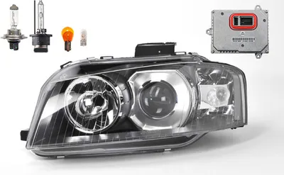 Productafbeelding van Johns, Koplampen geschikt voor Audi A3 8P, modeljaren 05/03-07/08, links + mistlicht + bedieningsunit