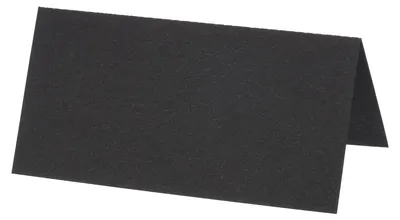 Tischkarten Tentkarten 50 Stück 100 x 100 mm Schwarz