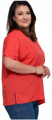 Produktbild von Moraj - T-Shirt Rot - Damen T-Shirt Größe M - Oversize T-Shirt - T-Shirt Viskose