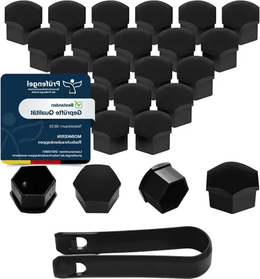 Productafbeelding van Universele Wielmoerdoppen 17 mm - 20 Stuks - Kunststof Schroefdoppen
