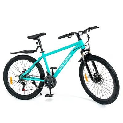 Produktbild von VOLTOURI Mountainbike 26 Zoll – 21 Gänge Shimano – Türkis – Scheibenbremsen