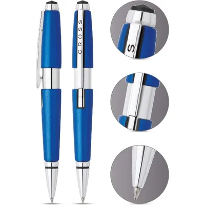 Produktbild von CROSS Rollerball Edge Blau, mit Gel-Mine