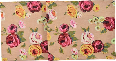 Produktbild von Sander - Tischset - Famous - Föoral mit Rosen, 32 x 48 cm - Jacquard Qualität (12 - Pfirsich)
